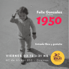 Felix Gonzalez presentara su disco 1950 en Pez Volcan