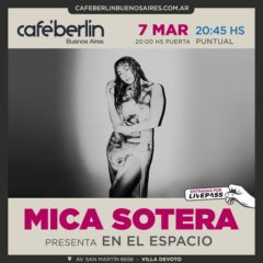 Mica Sotera presenta “En el espacio”