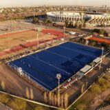 Hockey: Avanza la obra de recambio de la superficie del estadio de hockey Soledad García