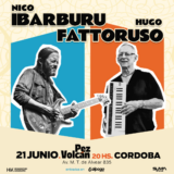 Hugo Fattoruso junto a Nico Ibarburu en la docta