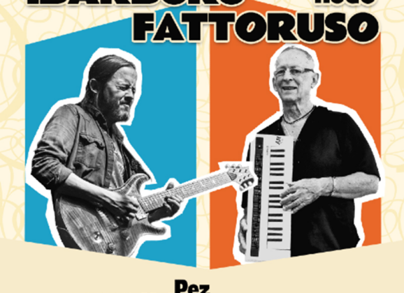 Hugo Fattoruso junto a Nico Ibarburu en la docta