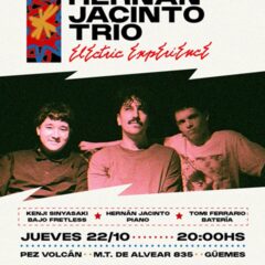Hernán Jacinto trío se presentara en Córdoba